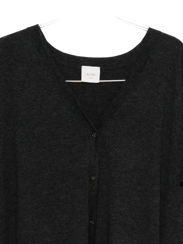 V-Neck Short-Sleeved Cardigan