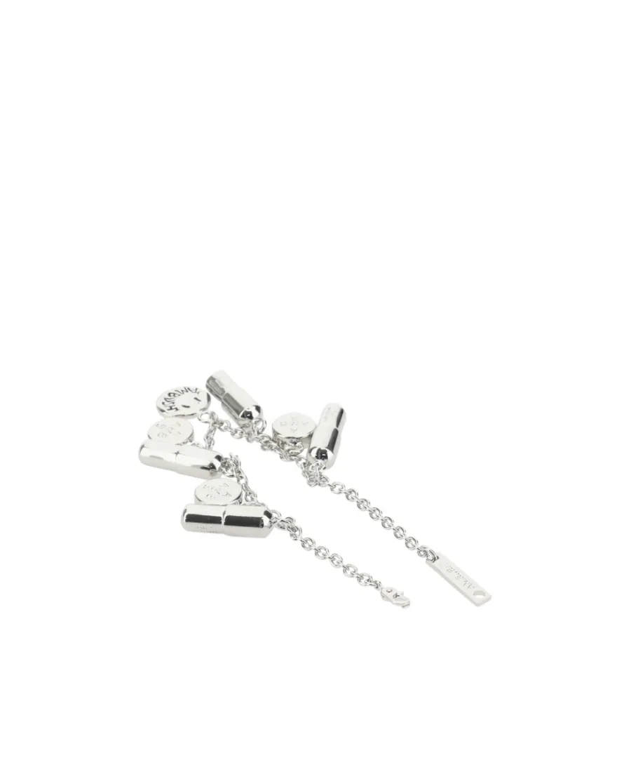 Logo Engraved Pill Charm Bracelet
