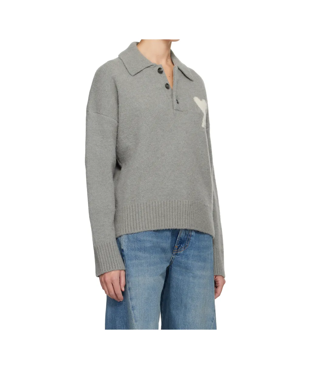 Ami De Coeur Alpaca Wool Polo Shirt