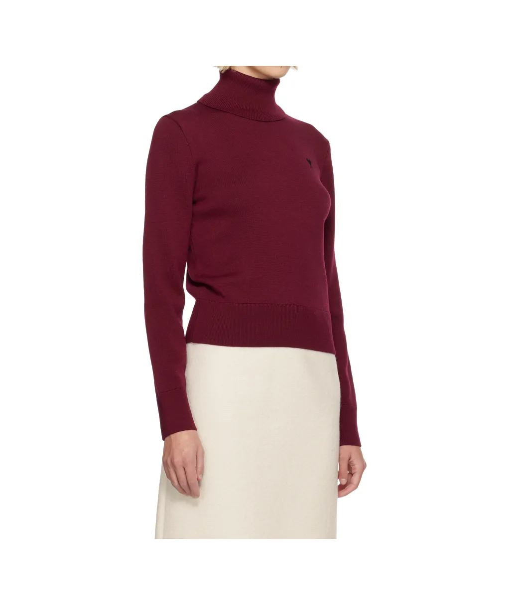 Ami De Coeur Wool Turtleneck Sweater