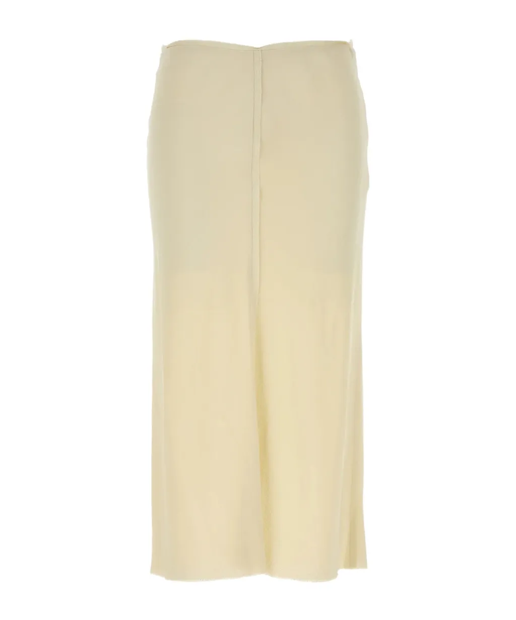 Straight Hem Midi Skirt