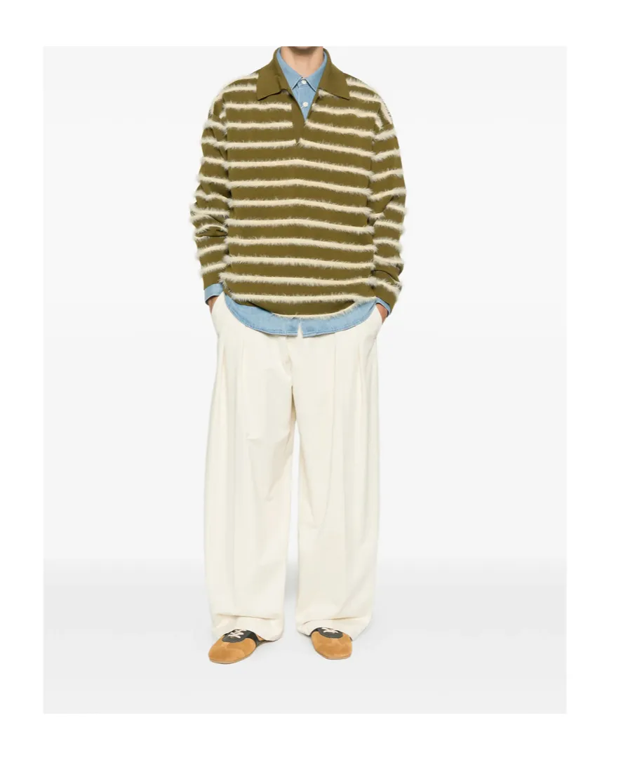 Striped Long-Sleeve Sweater
