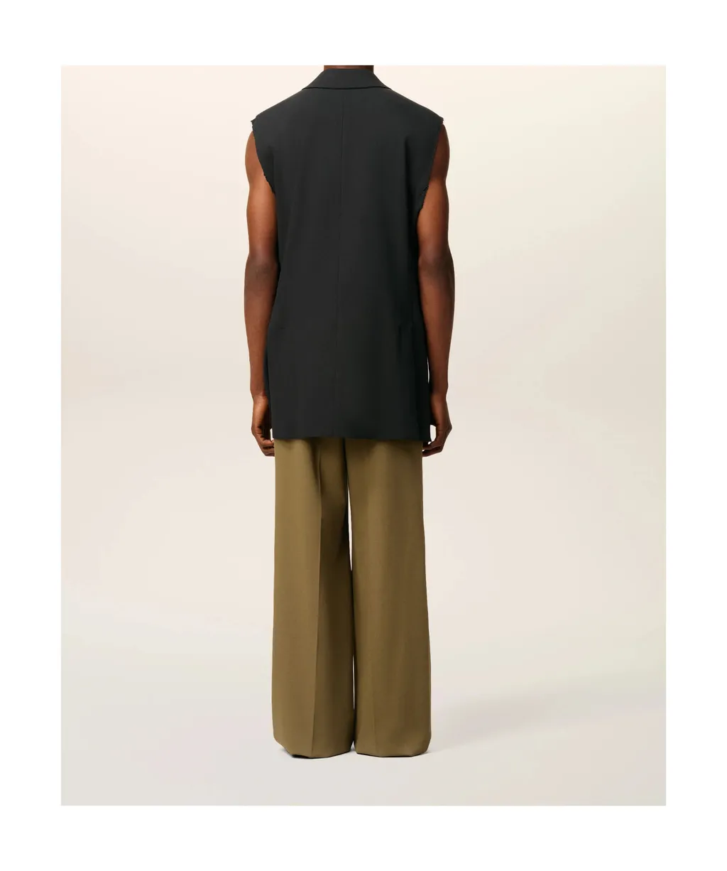 Sleeveless Smoking Jacket