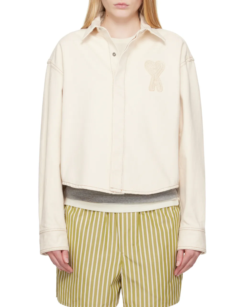 Ami De Coeur Cropped Overshirt