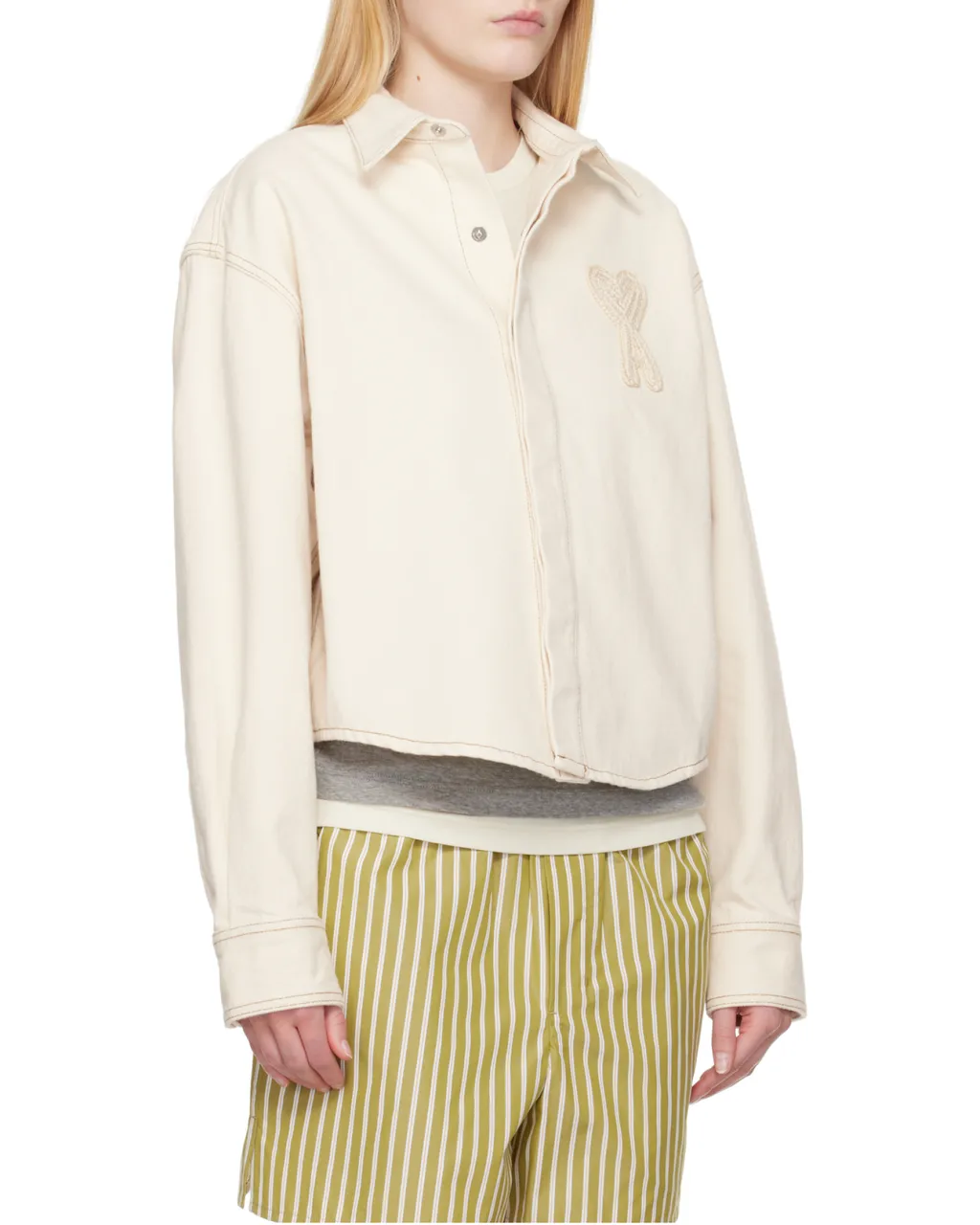 Ami De Coeur Cropped Overshirt