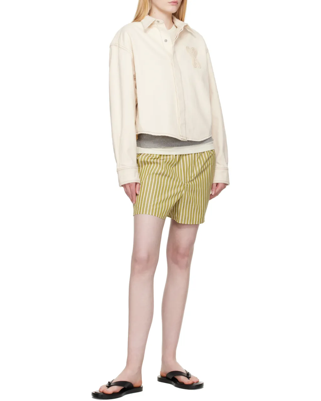 Ami De Coeur Cropped Overshirt