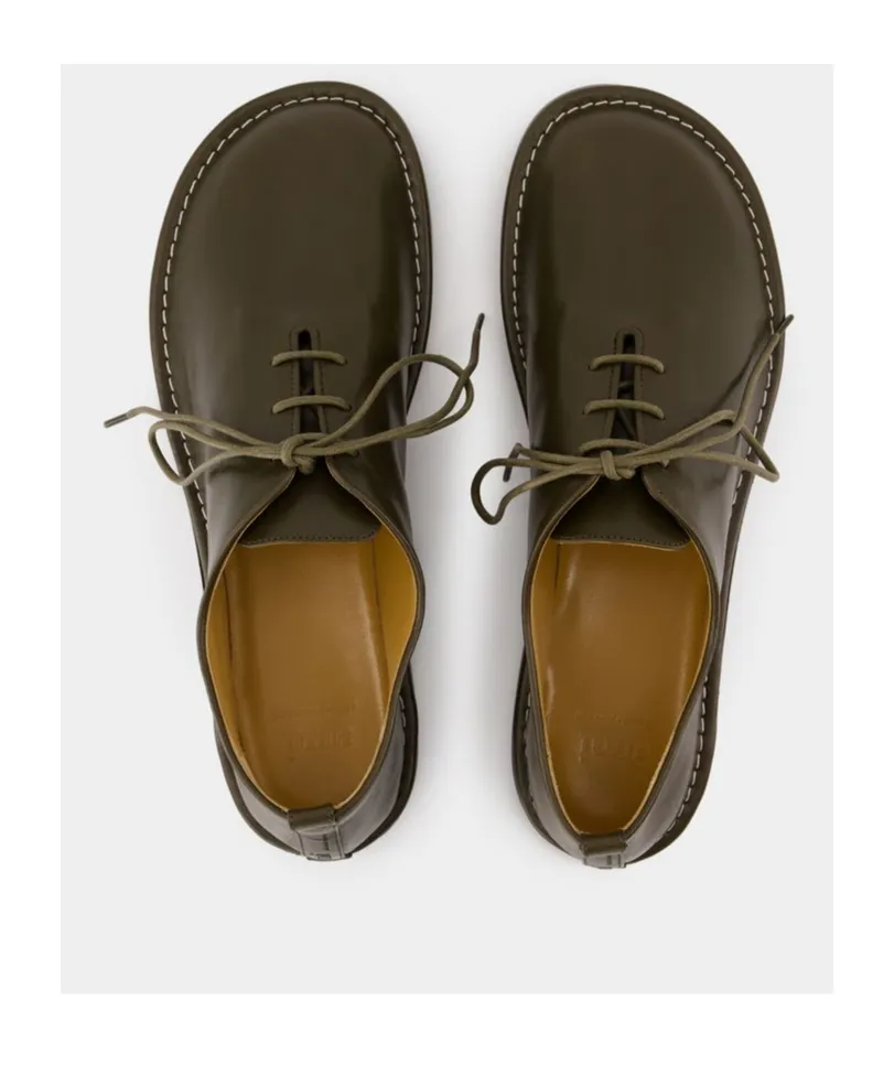 Round Toe Lace-Up Shoes