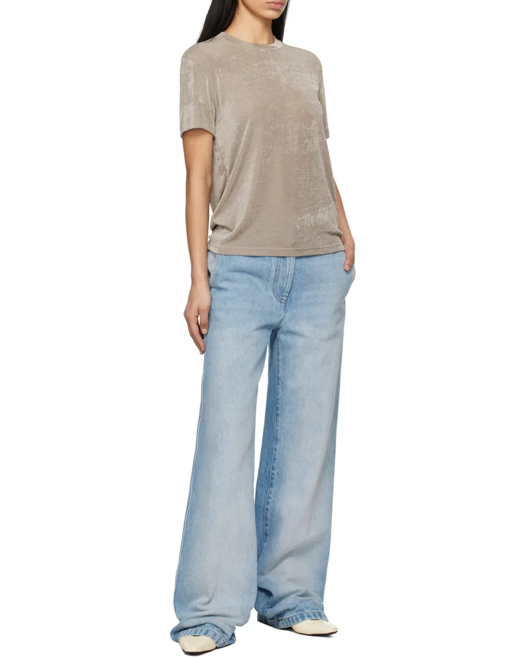 Rib Jersey Short Sleeve T-Shirt