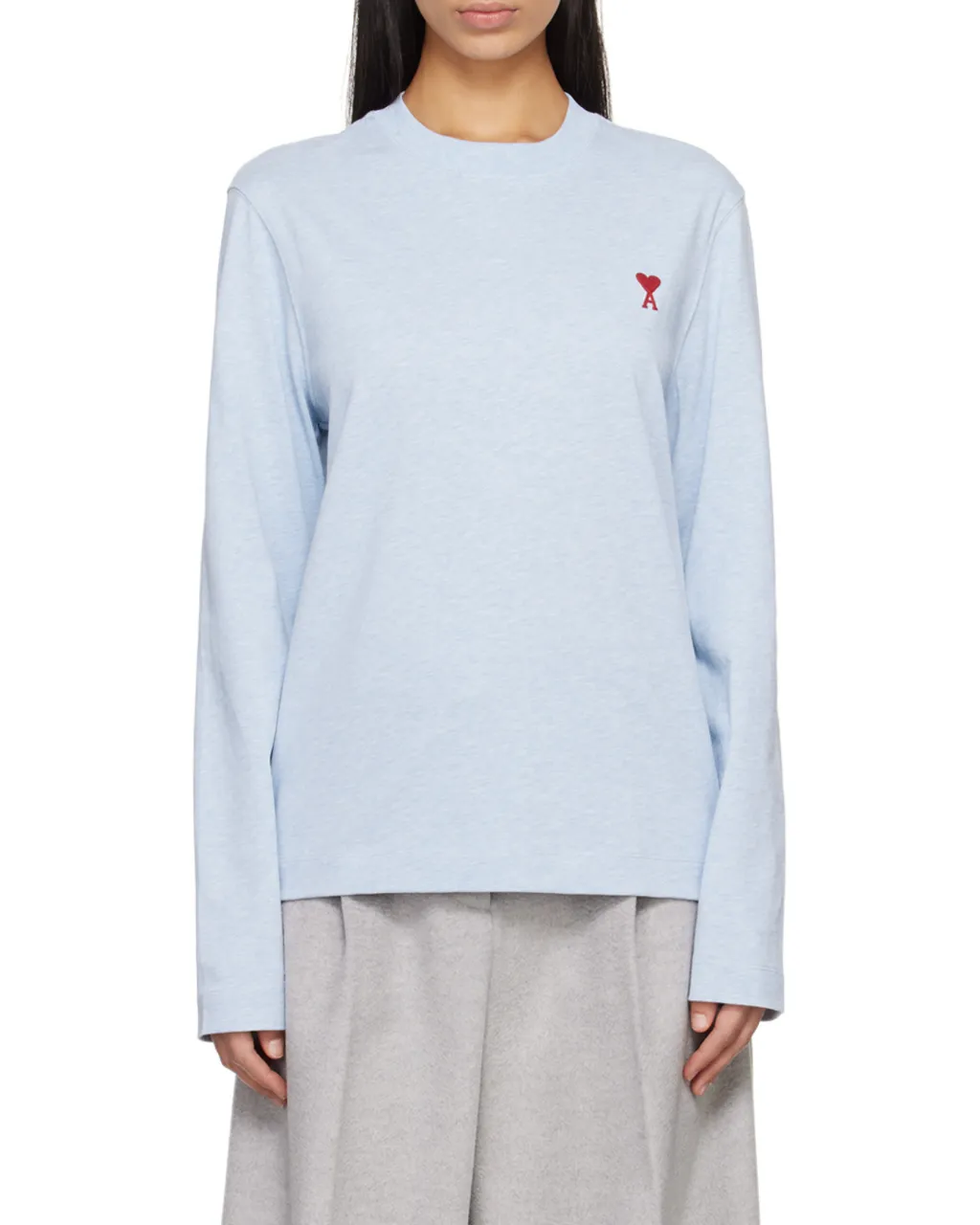 Ami De Coeur Logo Embroidered Long-Sleeved T-Shirt