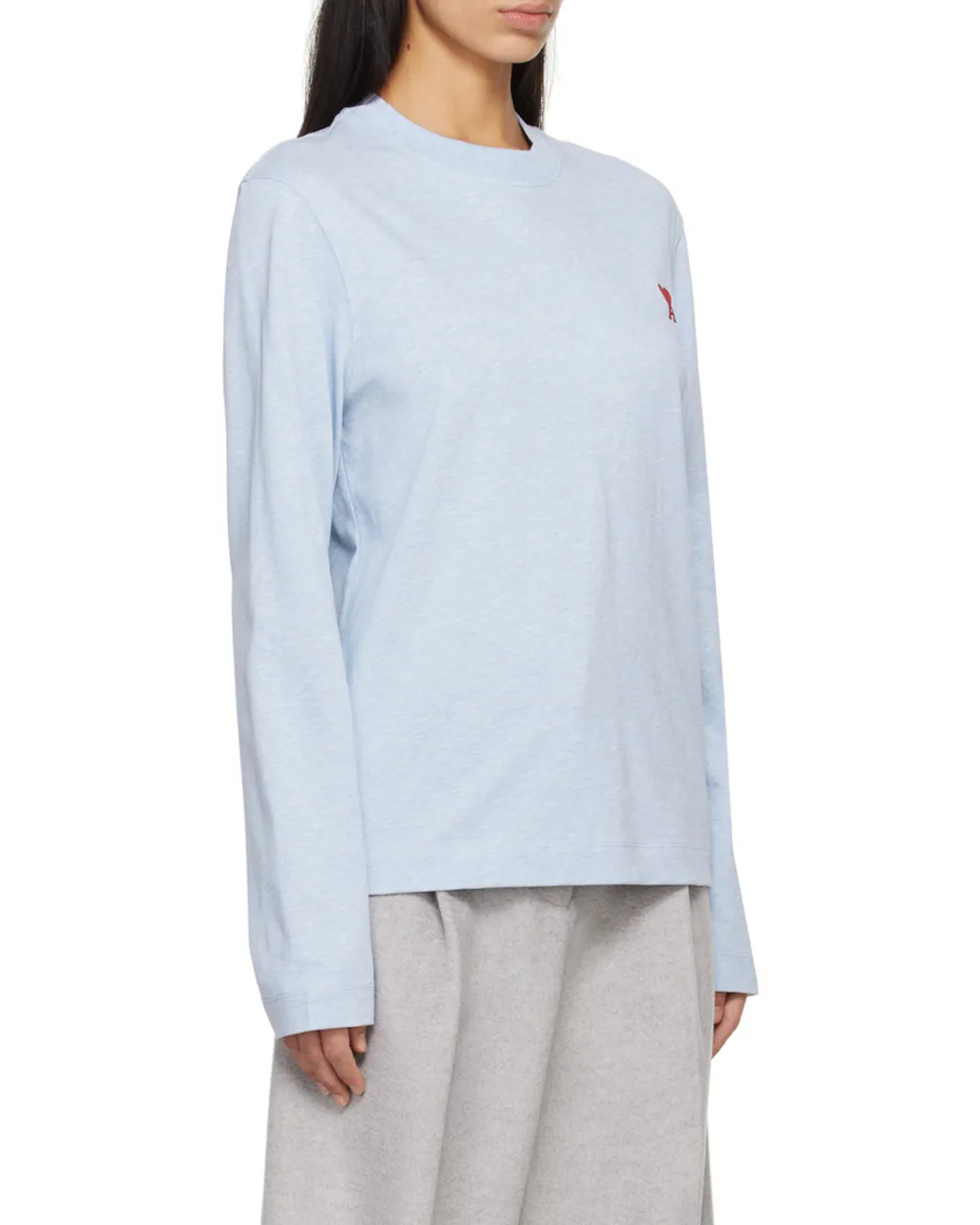 Ami De Coeur Logo Embroidered Long-Sleeved T-Shirt