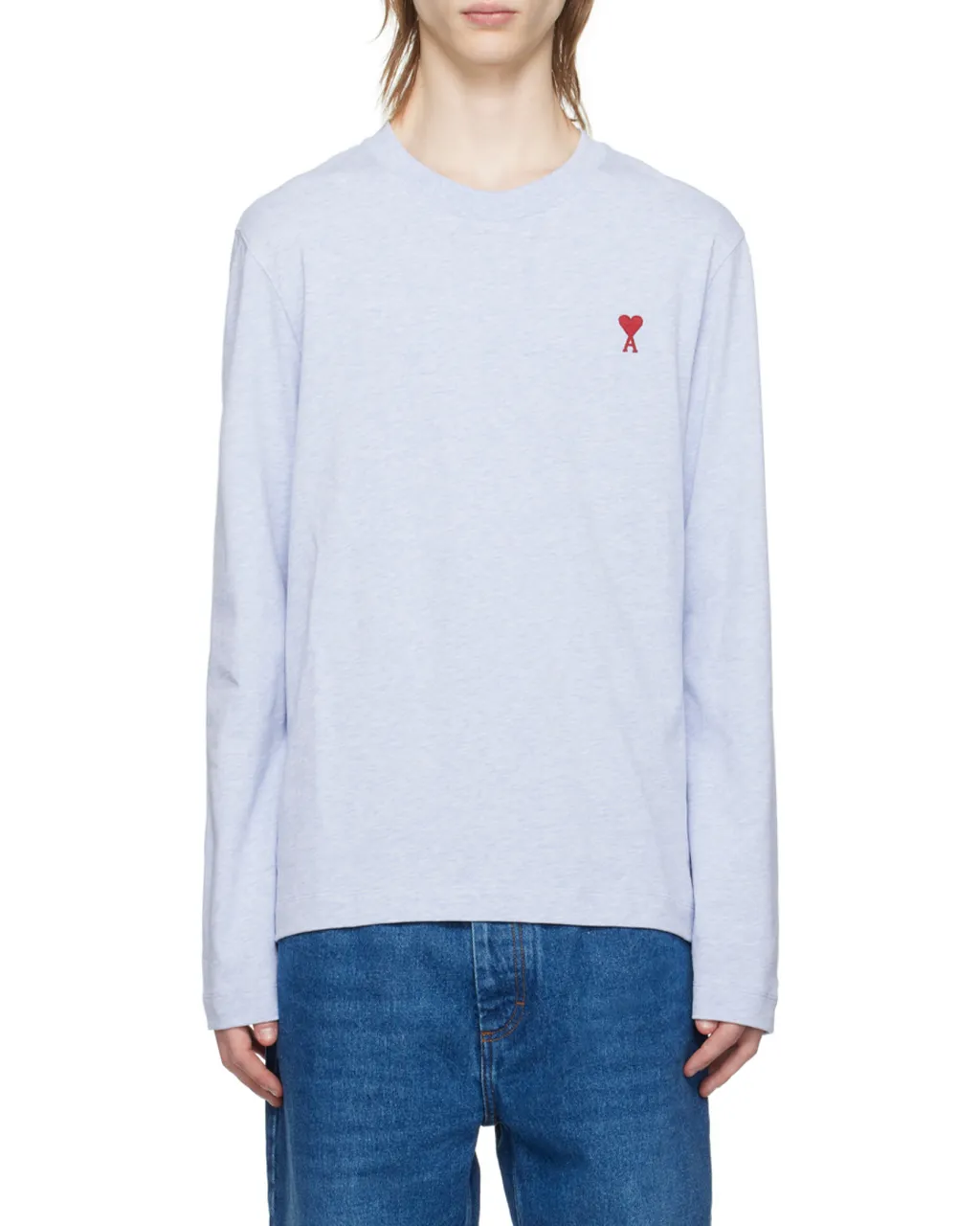 Ami De Coeur Logo Embroidered Long-Sleeved T-Shirt