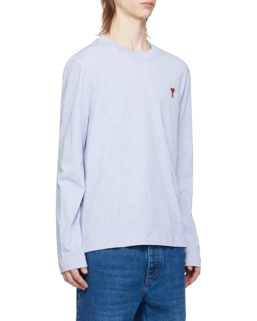 Ami De Coeur Logo Embroidered Long-Sleeved T-Shirt