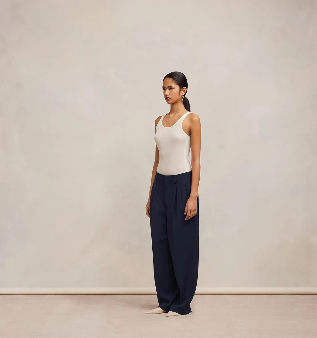 Pocket Wool Casual Pants