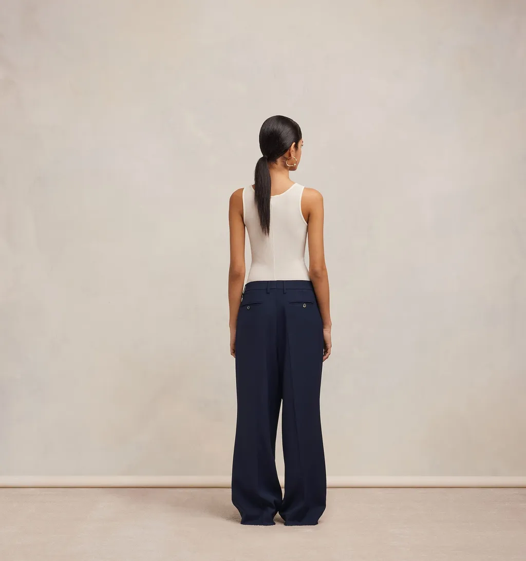 Pocket Wool Casual Pants