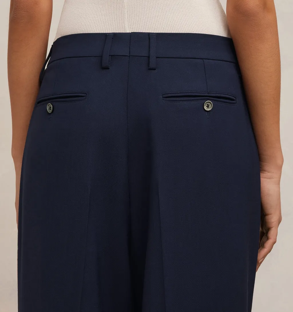 Pocket Wool Casual Pants