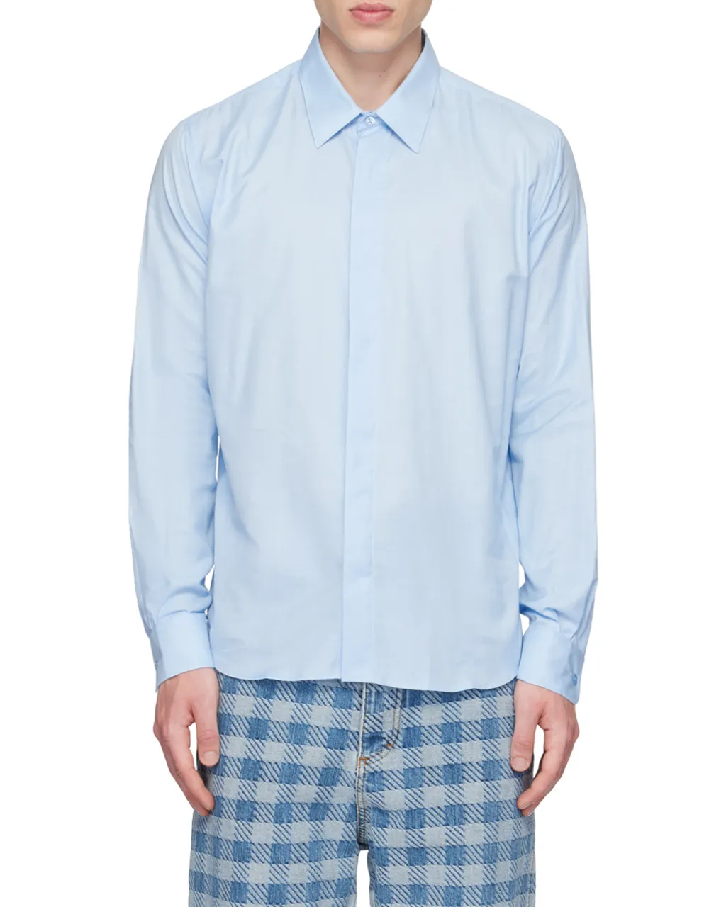 Button-Up Long-Sleeved Shirt