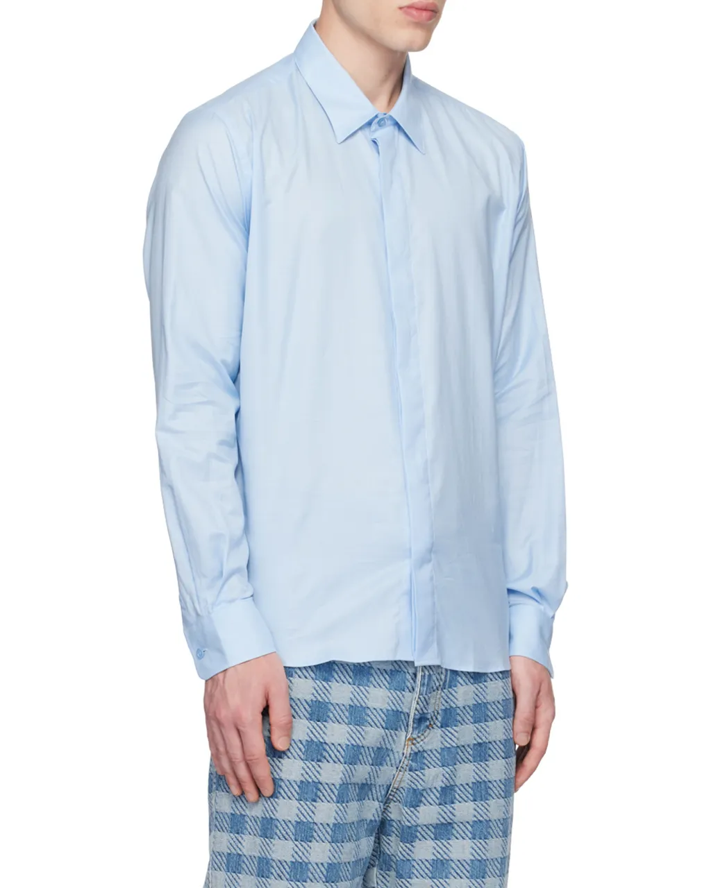 Button-Up Long-Sleeved Shirt