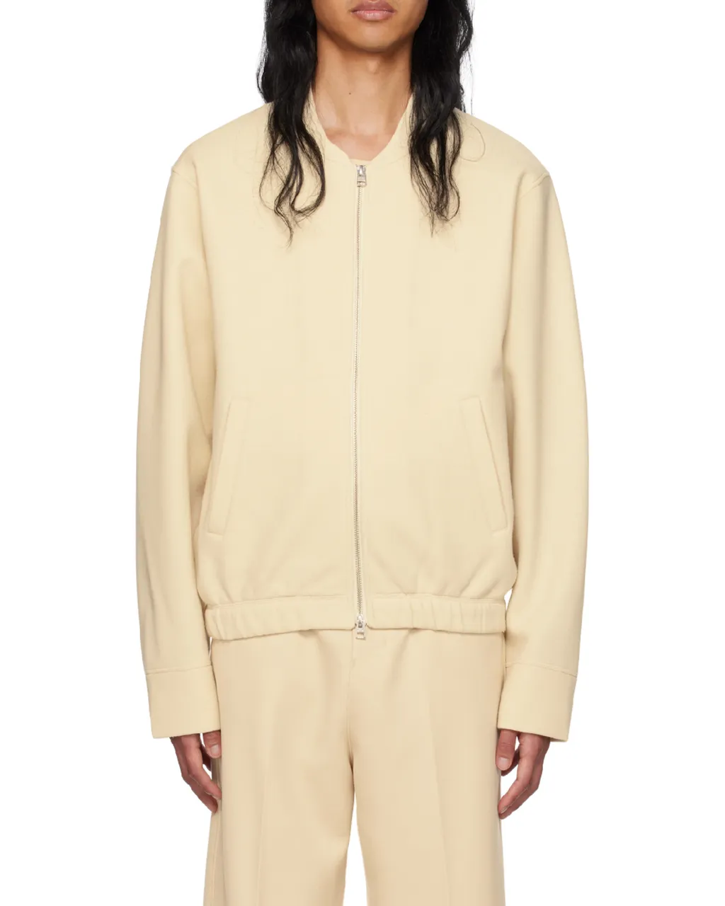 Zipped Bomber Jacket