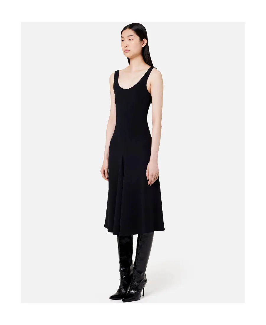 Sleeveless Flared Midi Dress