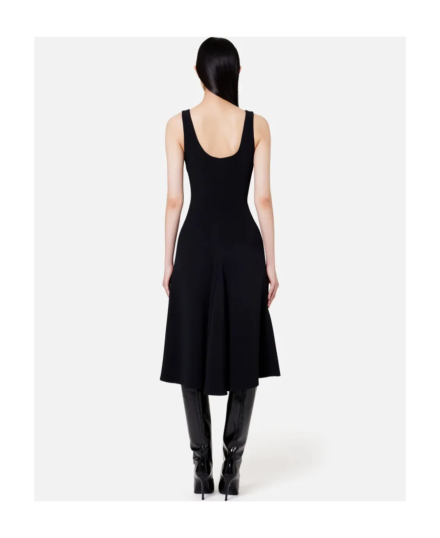 Sleeveless Flared Midi Dress