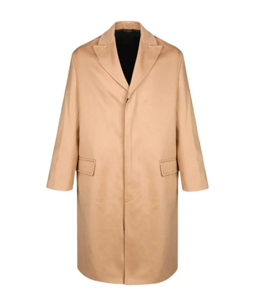Single-Breasted Cotton Coat
