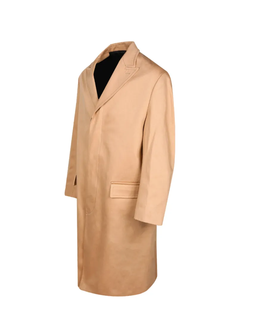 Single-Breasted Cotton Coat