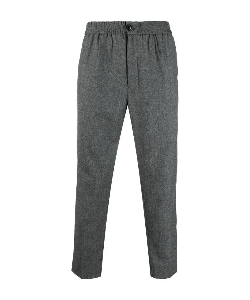 Elasticated Waist Cropped Trousers