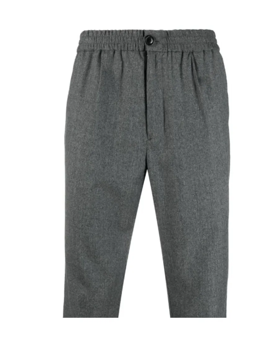 Elasticated Waist Cropped Trousers