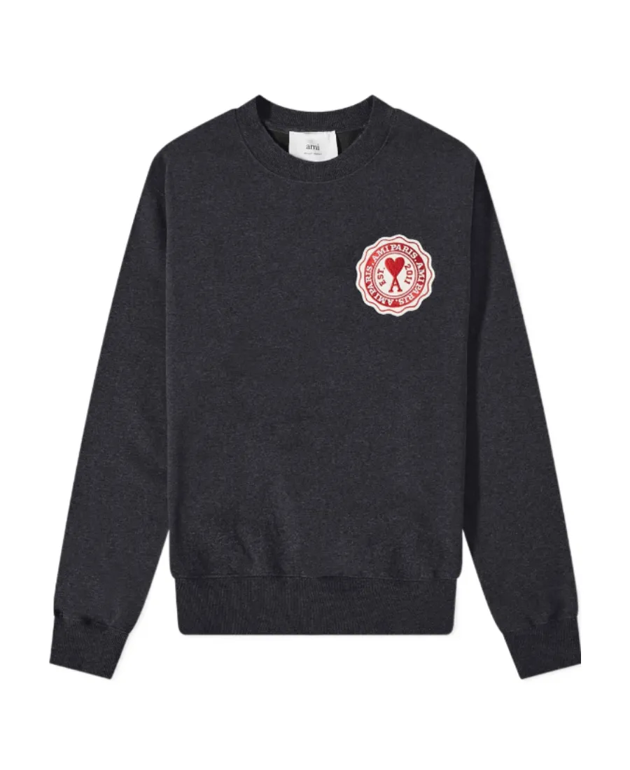 Ami De Coeur Logo Patch Crewneck Sweatshirt