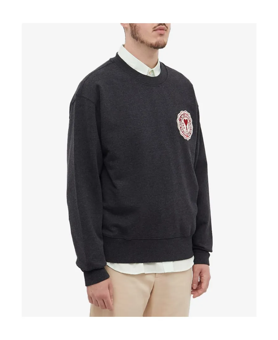 Ami De Coeur Logo Patch Crewneck Sweatshirt