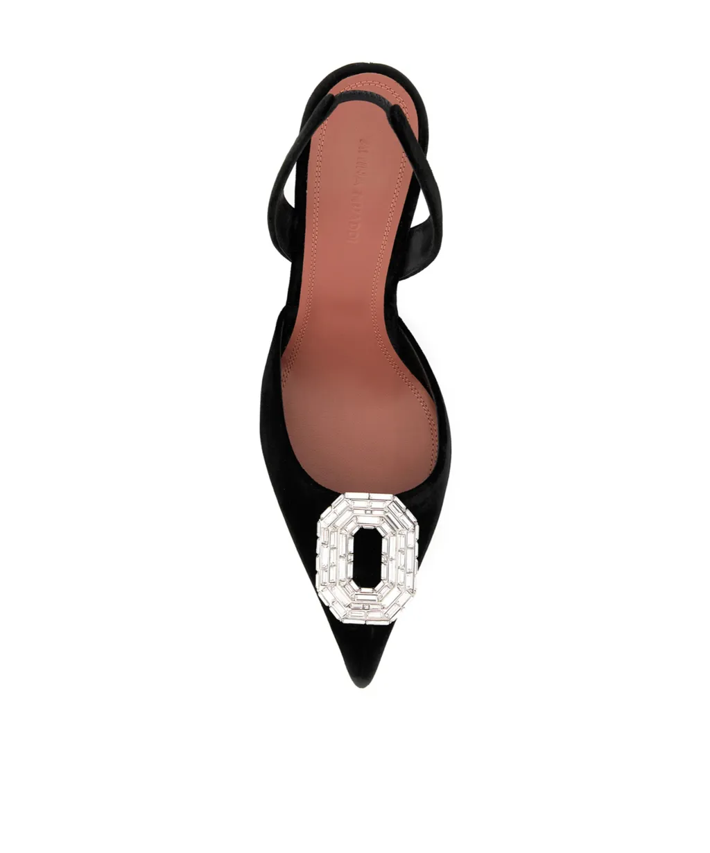 Pointed-Toe Slingback Heels