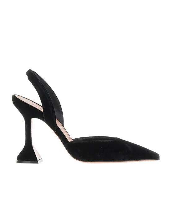 Pointed-Toe High-Heeled Sandals