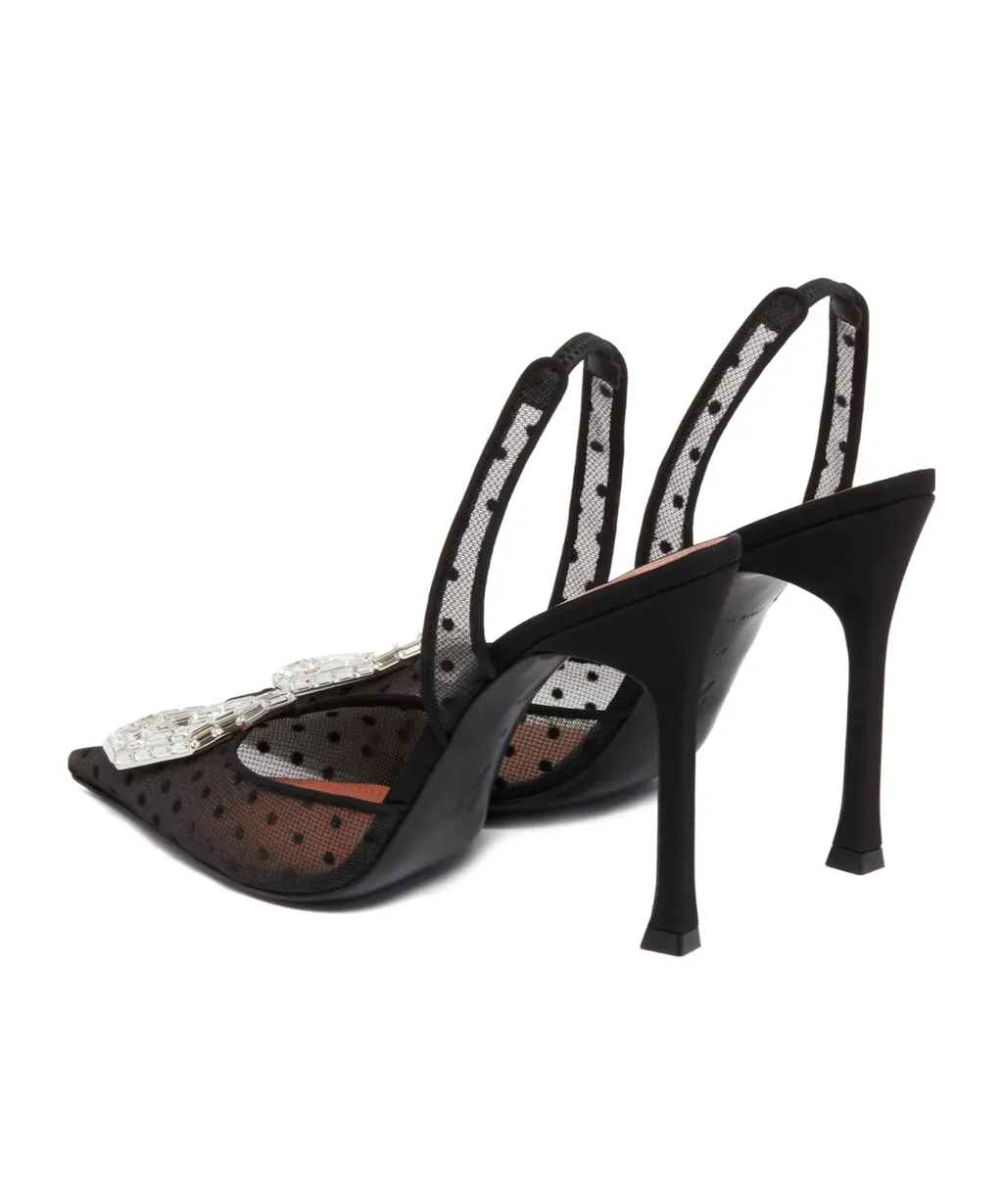 Camellia Sling Satin Pumps