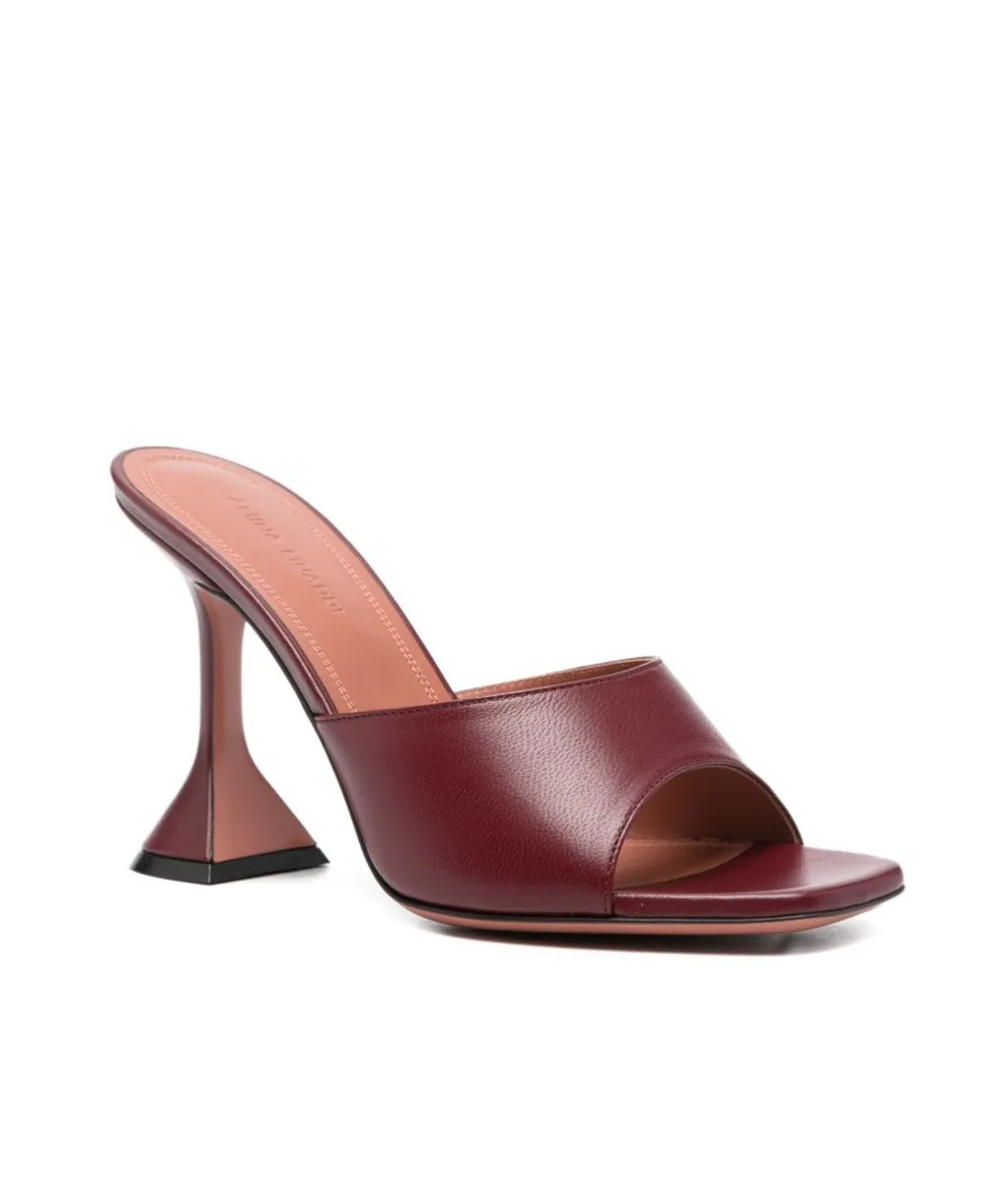 Square-Toe High-Heeled Sandals