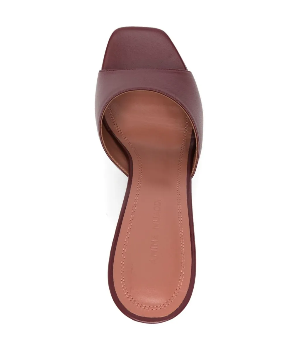 Square-Toe High-Heeled Sandals