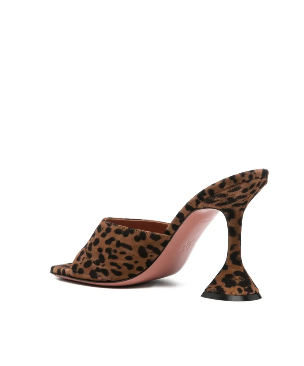 Square-Toe High-Heeled Sandals