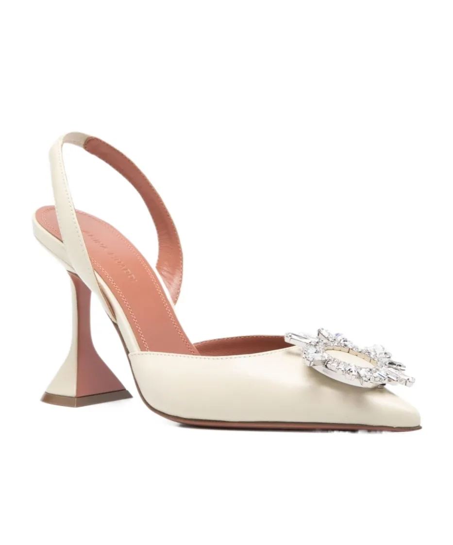 Pointed-Toe High-Heeled Sandals