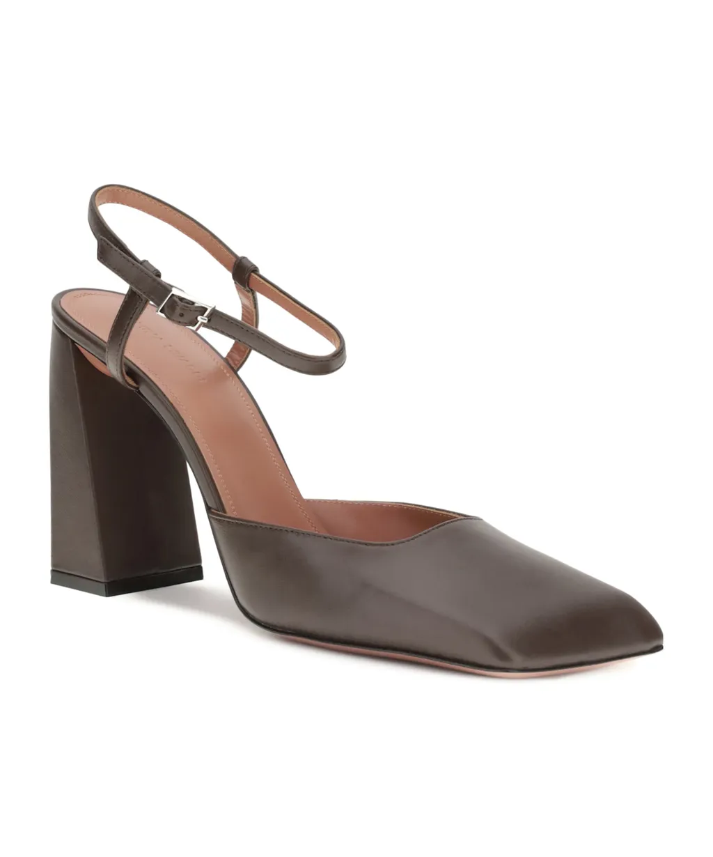 Block Heel Strap Pumps