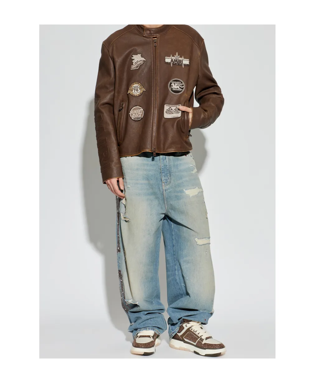 Belt Loop Denim Trousers