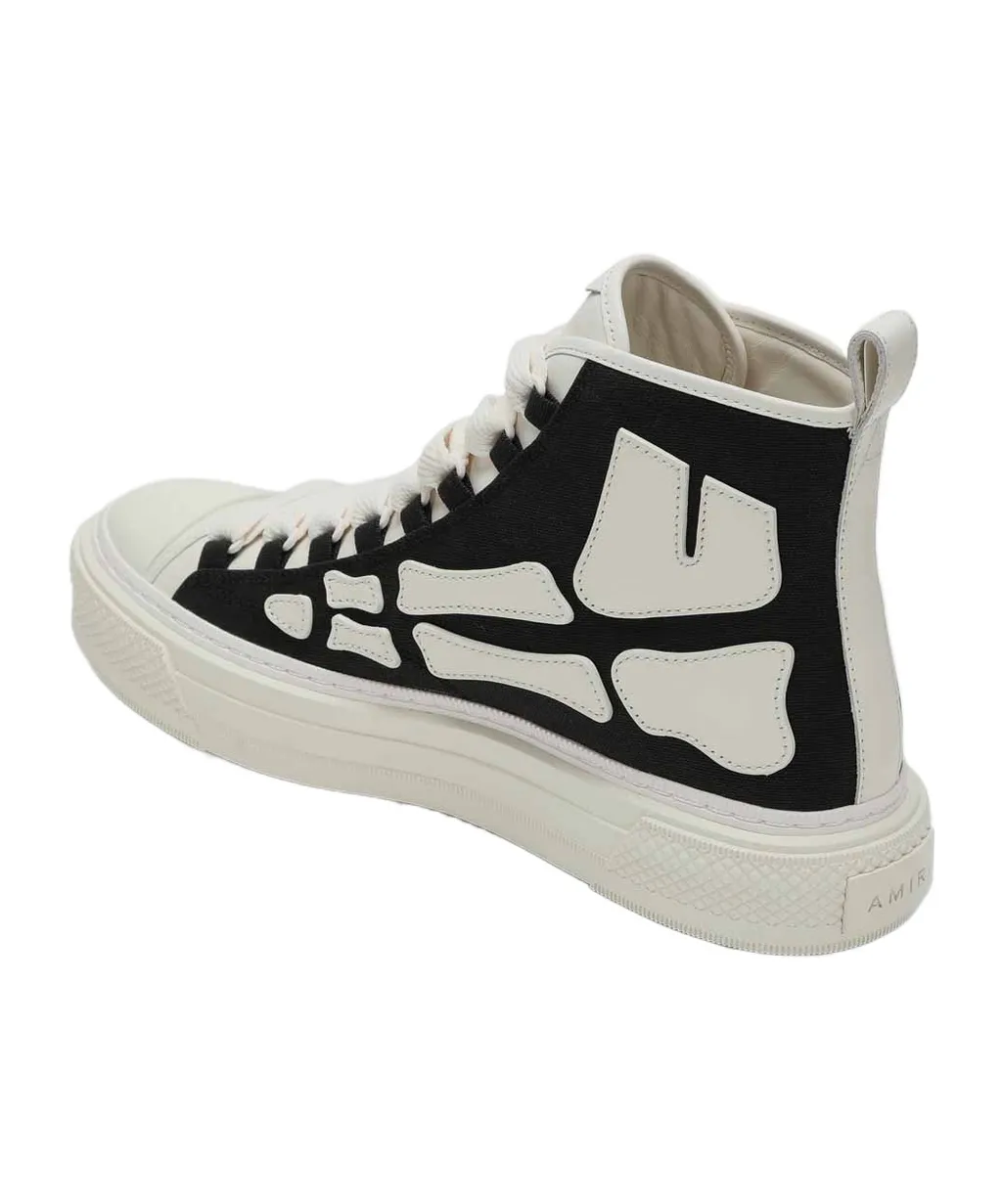 Round-Toe High-Top Sneakers