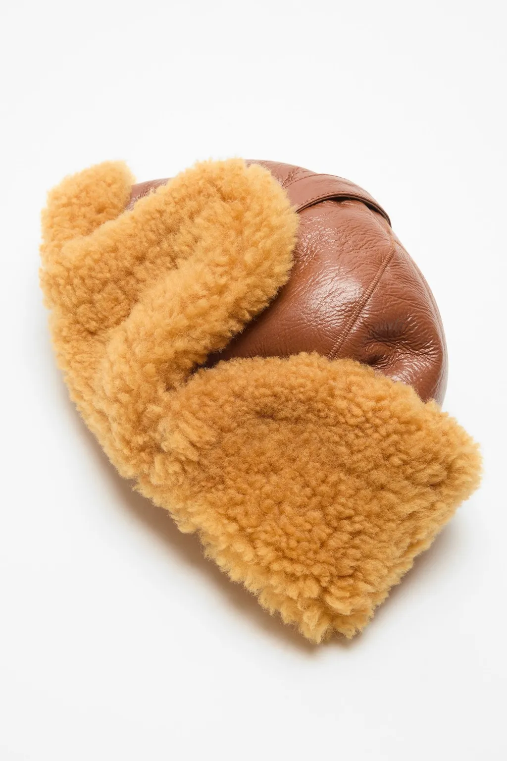 Leather Shearling Hat