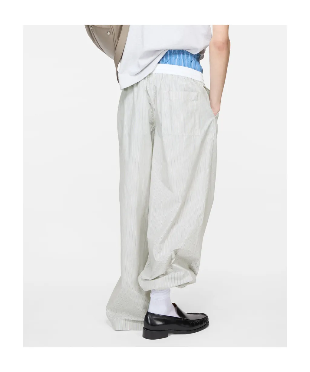 Striped Cotton Trousers