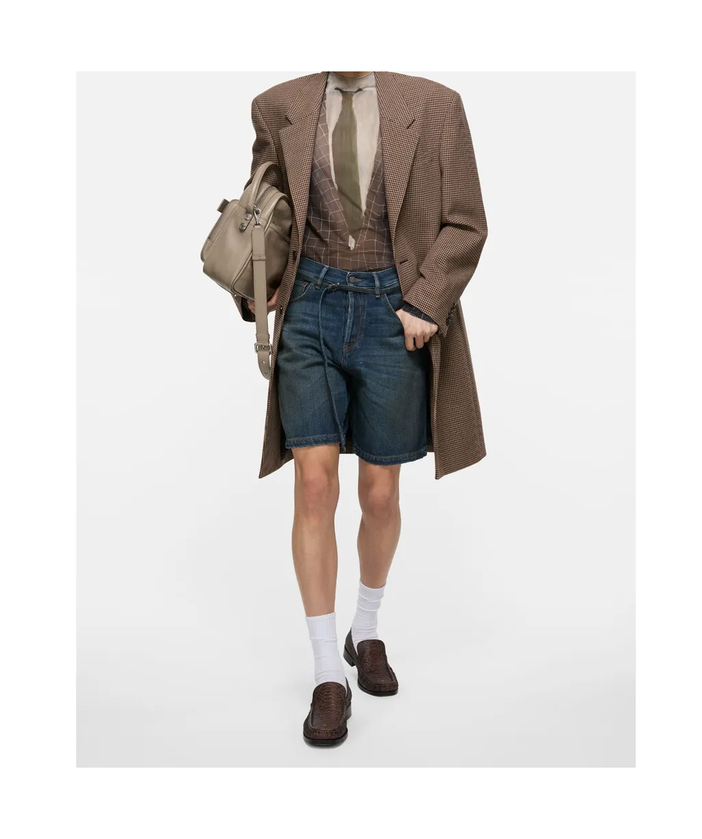 Cotton Denim Shorts