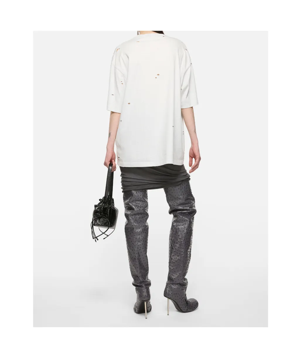Distressed Logo-Printed T-Shirt