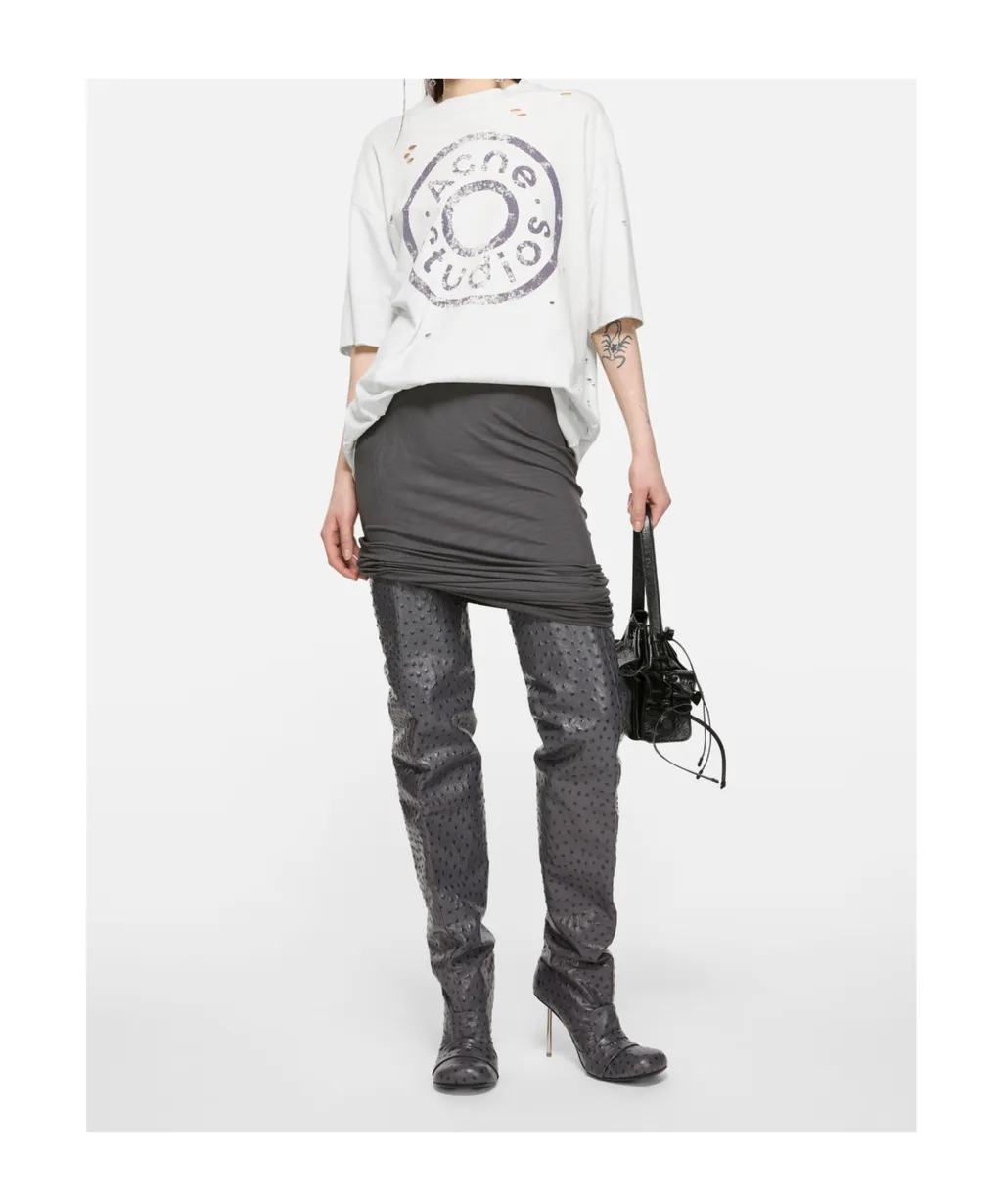 Distressed Logo-Printed T-Shirt