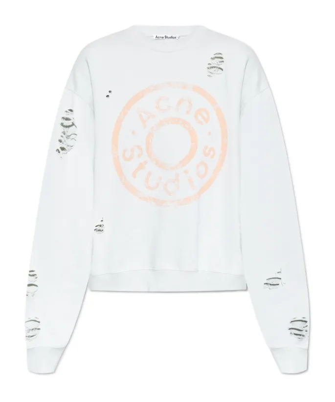 Distressed Logo Sweatshirt