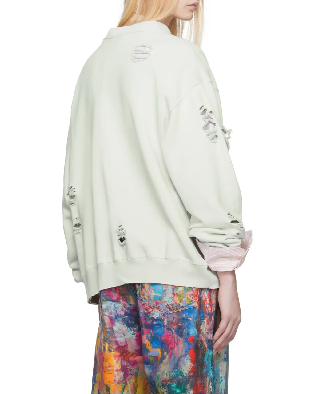 Distressed Logo Sweatshirt