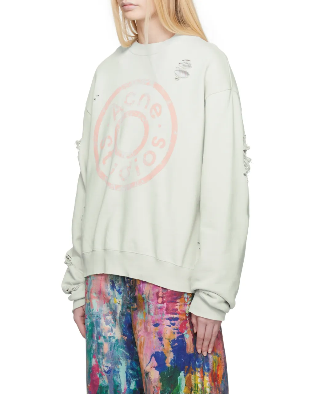 Distressed Logo Sweatshirt