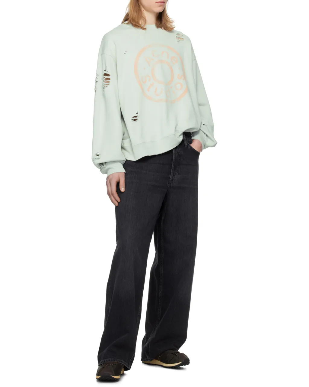 Distressed Logo Sweatshirt