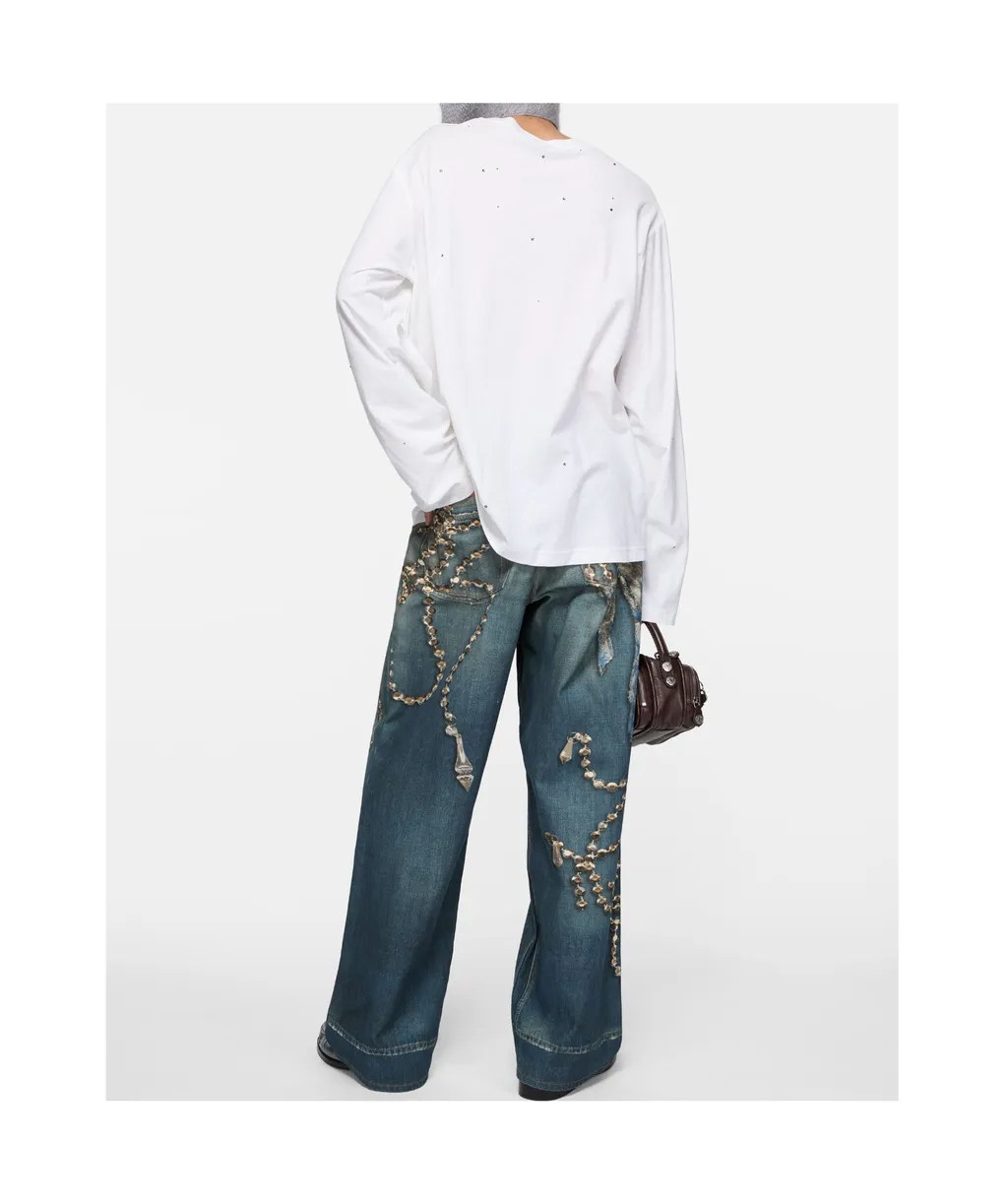 Distressed Loose Fit Jeans